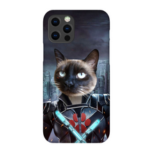 Load image into Gallery viewer, BLACK AZNITE CUSTOM PET PORTRAIT PHONE CASE