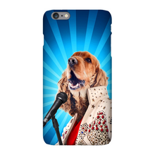 Load image into Gallery viewer, BLUE SUEDE CHEW TOY CUSTOM PET PORTRAIT PHONE CASE
