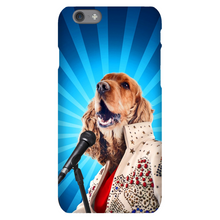 Load image into Gallery viewer, BLUE SUEDE CHEW TOY CUSTOM PET PORTRAIT PHONE CASE