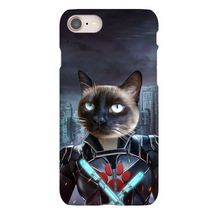 Load image into Gallery viewer, BLACK AZNITE CUSTOM PET PORTRAIT PHONE CASE