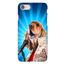 Load image into Gallery viewer, BLUE SUEDE CHEW TOY CUSTOM PET PORTRAIT PHONE CASE