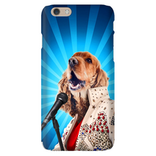 Load image into Gallery viewer, BLUE SUEDE CHEW TOY CUSTOM PET PORTRAIT PHONE CASE