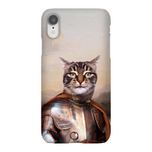 Load image into Gallery viewer, KNIGHT IN BROWN SATIN CUSTOM PET PORTRAIT PHONE CASE
