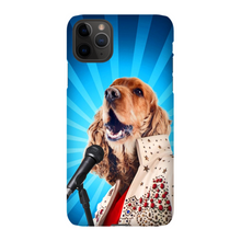 Load image into Gallery viewer, BLUE SUEDE CHEW TOY CUSTOM PET PORTRAIT PHONE CASE