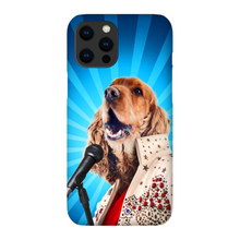 Load image into Gallery viewer, BLUE SUEDE CHEW TOY CUSTOM PET PORTRAIT PHONE CASE
