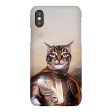 Load image into Gallery viewer, KNIGHT IN BROWN SATIN CUSTOM PET PORTRAIT PHONE CASE