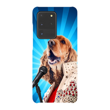Load image into Gallery viewer, BLUE SUEDE CHEW TOY CUSTOM PET PORTRAIT PHONE CASE