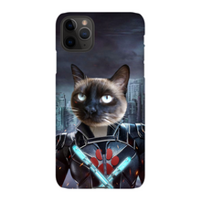 Load image into Gallery viewer, BLACK AZNITE CUSTOM PET PORTRAIT PHONE CASE