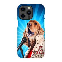 Load image into Gallery viewer, BLUE SUEDE CHEW TOY CUSTOM PET PORTRAIT PHONE CASE