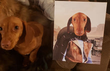 Load image into Gallery viewer, High Loon - Cowboys, Sheriff & Wild West Inspired Custom Pet Portrait Canvas