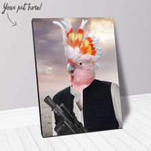 Load image into Gallery viewer, Ham Sosage - Hans Solo & Star Wars Inspired Custom Pet Portrait Canvas