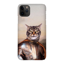 Load image into Gallery viewer, KNIGHT IN BROWN SATIN CUSTOM PET PORTRAIT PHONE CASE