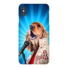 Load image into Gallery viewer, BLUE SUEDE CHEW TOY CUSTOM PET PORTRAIT PHONE CASE