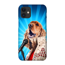 Load image into Gallery viewer, BLUE SUEDE CHEW TOY CUSTOM PET PORTRAIT PHONE CASE