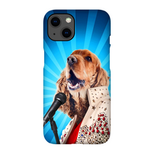 Load image into Gallery viewer, BLUE SUEDE CHEW TOY CUSTOM PET PORTRAIT PHONE CASE