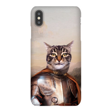 Load image into Gallery viewer, KNIGHT IN BROWN SATIN CUSTOM PET PORTRAIT PHONE CASE