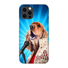 Load image into Gallery viewer, BLUE SUEDE CHEW TOY CUSTOM PET PORTRAIT PHONE CASE