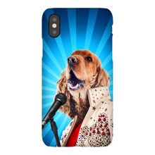 Load image into Gallery viewer, BLUE SUEDE CHEW TOY CUSTOM PET PORTRAIT PHONE CASE