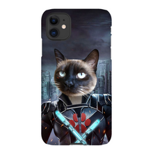 Load image into Gallery viewer, BLACK AZNITE CUSTOM PET PORTRAIT PHONE CASE