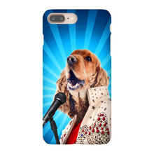 Load image into Gallery viewer, BLUE SUEDE CHEW TOY CUSTOM PET PORTRAIT PHONE CASE