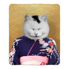 Load image into Gallery viewer, MURASAKI NO SANBUN - FLEECE SHERPA BLANKET
