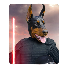 Load image into Gallery viewer, Bark Lord - Kylo Ren & Star Wars Inspired Custom Pet Portrait Fleece Sherpa Blanket