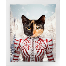 Load image into Gallery viewer, CHRISTMAS CRACKER 15 - Christmas Inspired Custom Pet Portrait Framed Satin Paper Print