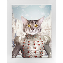 Load image into Gallery viewer, CHRISTMAS CRACKER 2 - Christmas Inspired Custom Pet Portrait Framed Satin Paper Print