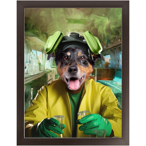 HEISENBARK - Breaking Bad Inspired Custom Pet Portrait Framed Satin Paper Print