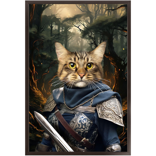 PORK HUNTER - Lord of the Rings Inspired Custom Pet Portrait Framed Satin Paper Print