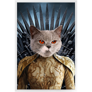 THE BONEROOM 7 - Game of Thrones & House Of Dragons Inspired Custom Pet Portrait Framed Satin Paper Print
