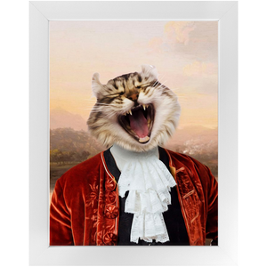 Earl E. Riser - Renaissance Inspired Custom Pet Portrait Framed Satin Paper Print