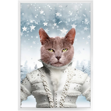 Load image into Gallery viewer, CHRISTMAS CRACKER 3 - Christmas Inspired Custom Pet Portrait Framed Satin Paper Print