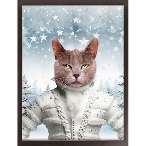 CHRISTMAS CRACKER 3 - Christmas Inspired Custom Pet Portrait Framed Satin Paper Print