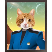 Load image into Gallery viewer, DOCTOR BONE CRUSHER - Star Trek Inspired Custom Pet Portrait Framed Satin Paper Print