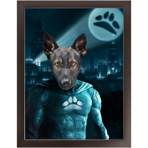 THE DARK BITE - Custom Pet Portrait Framed Satin Paper Print