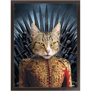 THE BONEROOM 6 - Game of Thrones & House Of Dragons Inspired Custom Pet Portrait Framed Satin Paper Print