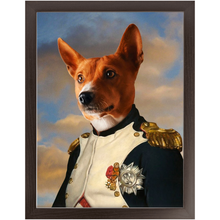 Load image into Gallery viewer, Napoleon Complex - Napoleon &amp; Renaissance Inspired Custom Pet Portrait Framed Satin Paper Print