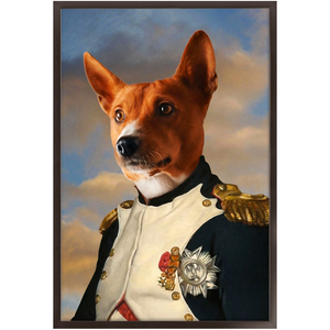 Napoleon Complex - Napoleon & Renaissance Inspired Custom Pet Portrait Framed Satin Paper Print