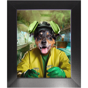 HEISENBARK - Breaking Bad Inspired Custom Pet Portrait Framed Satin Paper Print