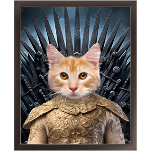 THE BONEROOM 1 - Game of Thrones & House Of Dragons Inspired Custom Pet Portrait Framed Satin Paper Print