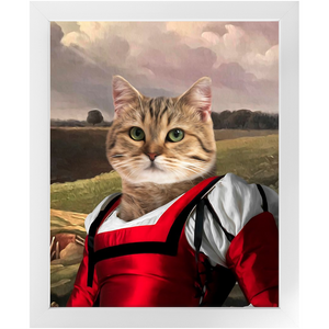 Reign In Spain - Renaissance Inspired Custom Pet Portrait Framed Satin Paper Print