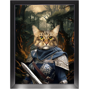 PORK HUNTER - Lord of the Rings Inspired Custom Pet Portrait Framed Satin Paper Print