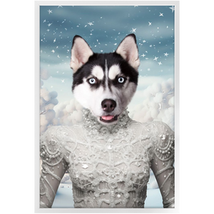 CHRISTMAS CRACKER 4 - Christmas Inspired Custom Pet Portrait Framed Satin Paper Print