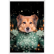Load image into Gallery viewer, CHRISTMAS CRACKER 14 - Christmas Inspired Custom Pet Portrait Framed Satin Paper Print
