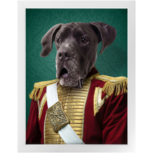 Load image into Gallery viewer, Duke of Pork - Royalty &amp; Renaissance Inspired Custom Pet Portrait Framed Satin Paper Print