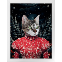 Load image into Gallery viewer, CHRISTMAS CRACKER 6 - Christmas Inspired Custom Pet Portrait Framed Satin Paper Print