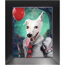 Load image into Gallery viewer, Manypies - Halloween, IT &amp; Clown Inspired Custom Pet Portrait Framed Satin Paper Print