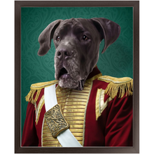 Load image into Gallery viewer, Duke of Pork - Royalty &amp; Renaissance Inspired Custom Pet Portrait Framed Satin Paper Print