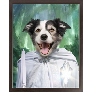 Whizzing Past - Lord of the Rings Inspired Custom Pet Portrait Framed Satin Paper Print